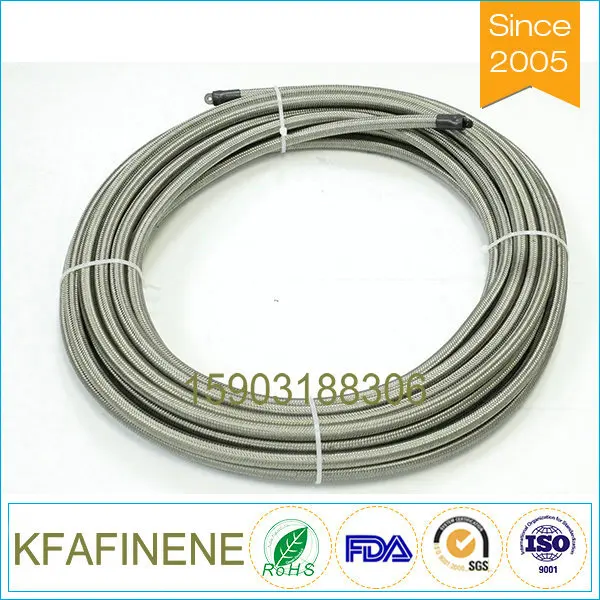 Тормозной шланг AN3 ID:1/8 "с оплеткой SS PTFE Гидравлический тормозной для