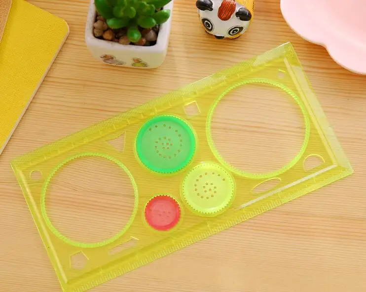 Многофункциональная головоломка Геометрическая линейка спирографа инструменты