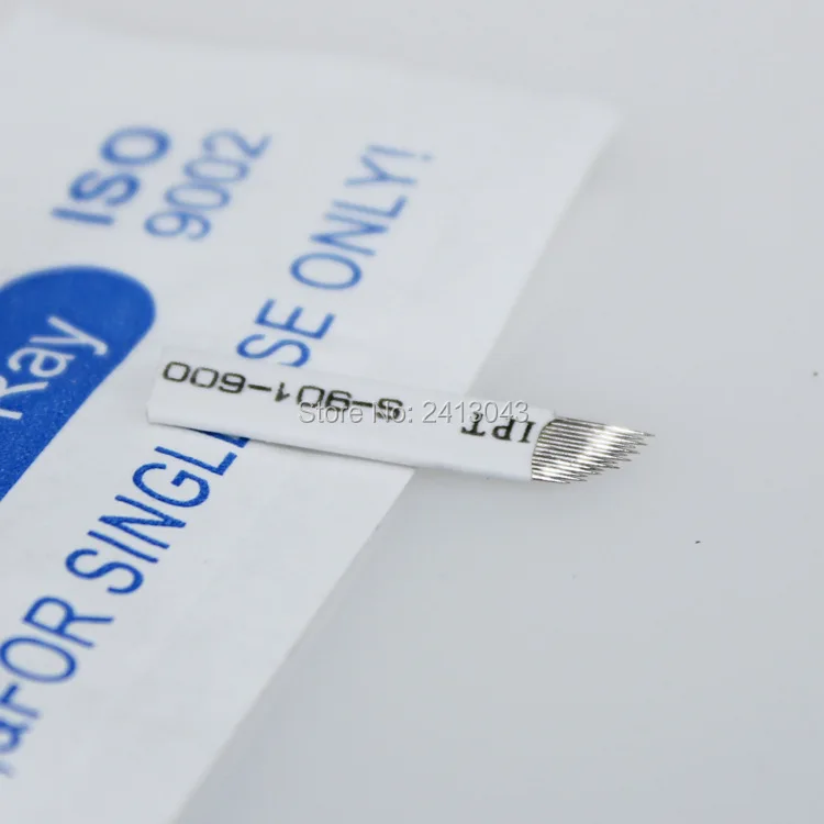 Пильный станок для бровей новый дизайн 2016 лезвие в форме зуба красоты 14 пин иглы