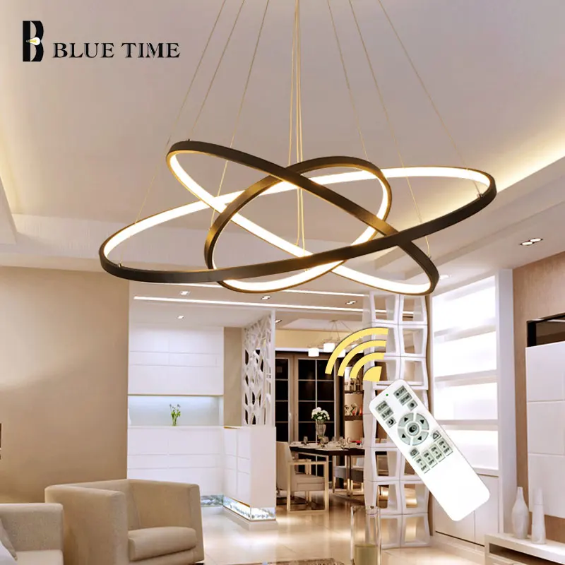 Светодиодный светильник для спальни столовой гостиной с круглой рамой