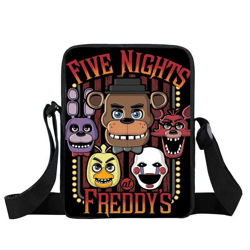 XKB FLD23 Five Nights at Freddy сумка через плечо FNAF сумка через плечо Five Nights at Freddys детская Подарочная мини-сумочка - Цвет: XKB FLD23