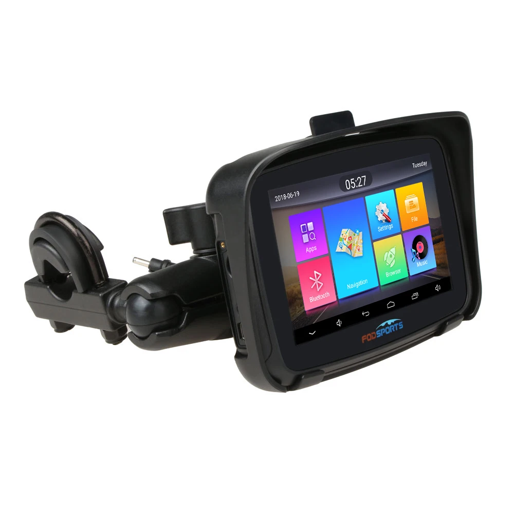 Fodsports ipx7 водонепроницаемые moto rcycle навигации 5 дюймов moto автомобиля gps Wi-Fi, 16G moto rbike навигатор android 6,0 FM 3000 мАч батарея