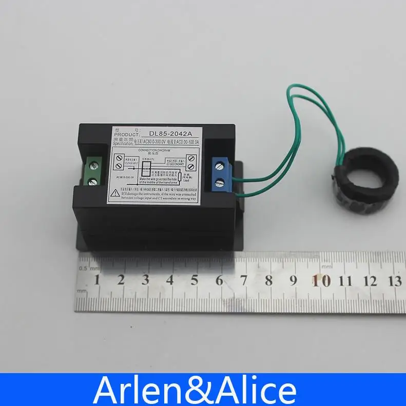 Двойсветодиодный 4 цифровой AC 80 300V 0 00 A дисплей напряжения и фотометра