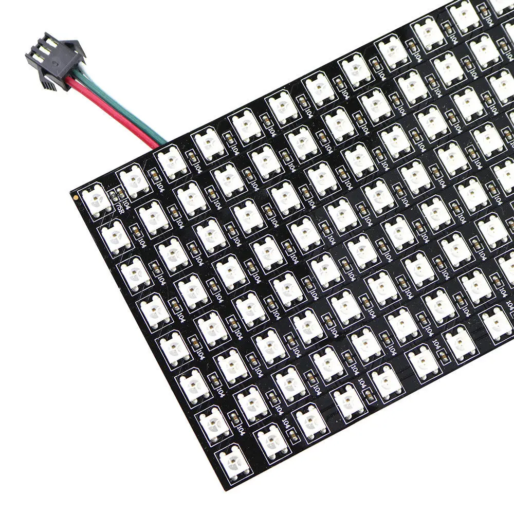 WS2812B Panel Screen Digital Flexible LED 8*8 16*16 8*32 Pixel 256 Pixels Programmed Individually Addressable Full Color DC5V | Лампы и