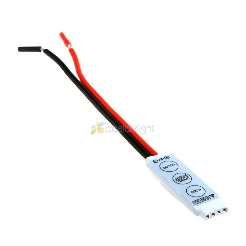 3 шт. мини RGB клавиши контроллер DC12V 144 Вт для 5050 3528 светодиодный светильник 19
