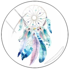 TAFREE beauty Dreamcatcher Рисунок 5 шт. 12 мм/15 мм/16 мм/18 мм/20 мм/25 мм круглый стеклянный кабошон демонстрационный плоский задний вывод - Цвет: BM10