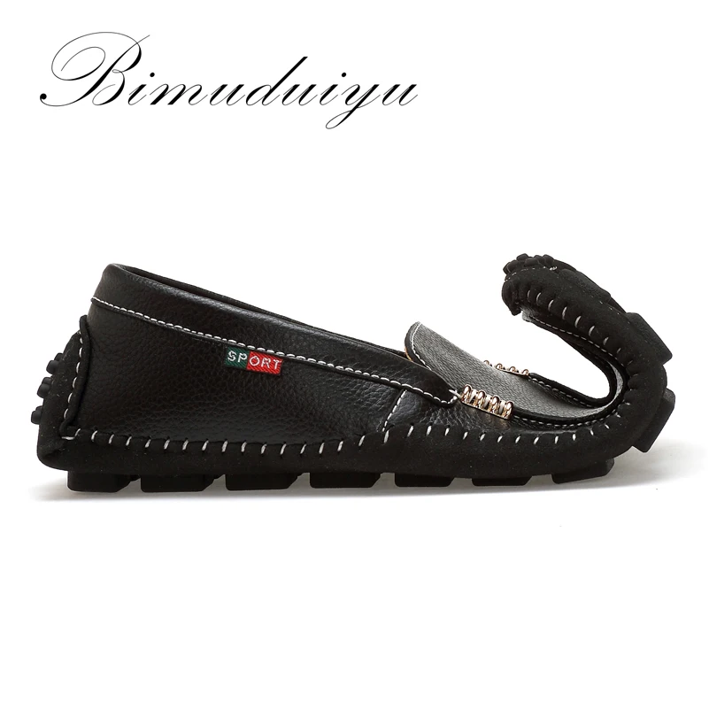 BIMUDUIYU Big Size High Quality Genuine Leather Men Shoes Soft Moccasins Fashion Brand Flats Comfy Casual Driving Boat38-47 | Обувь
