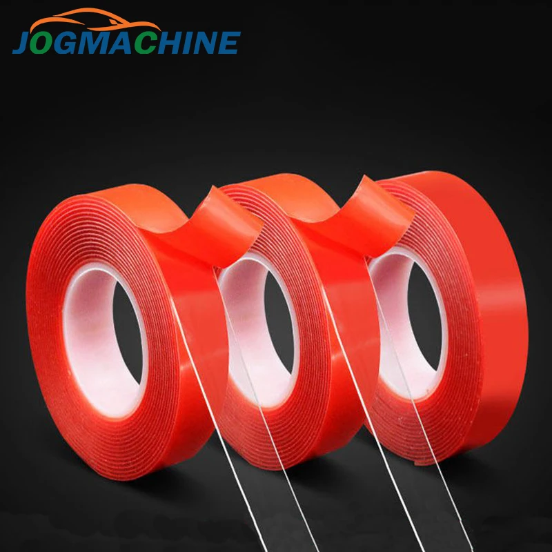 JOGMACHINE красная прозрачная силиконовая Двухсторонняя клейкая лента наклейка для
