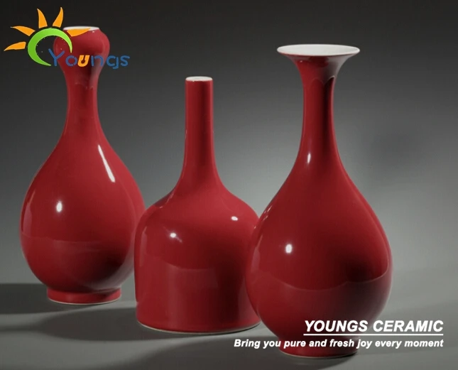 

Antique qing porcelain oxblood vases for collection