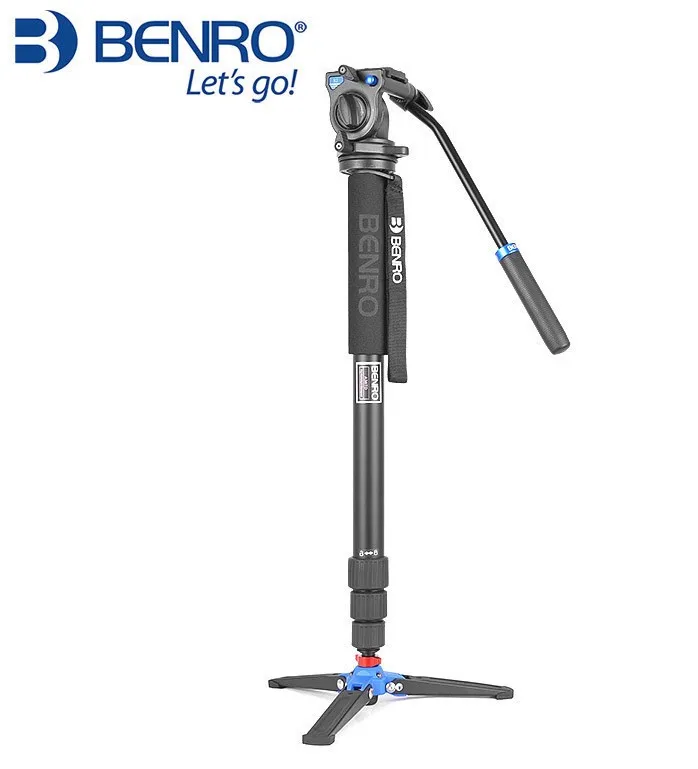 Алюминиевый монопод Benro A38TDS2 серия 3 с фиксацией ног и видеоголовкой S2 Штативы  | Отзывы и видеообзор