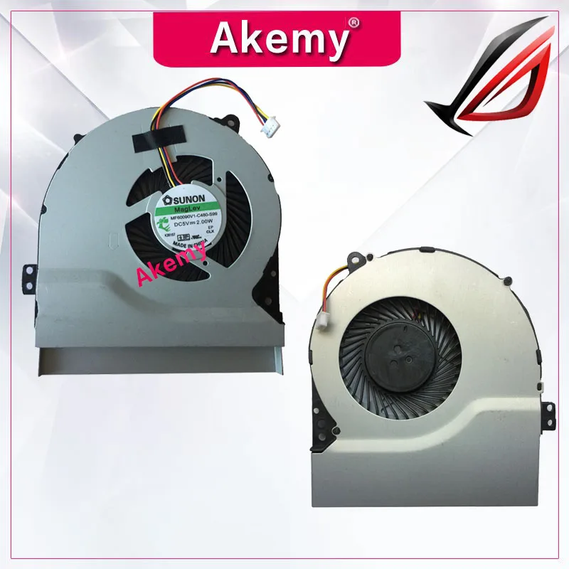 Akemy новый оригинальный кулер для процессора For Asus Y581C X552C X552L X550L X550LD K550L X550 X550C X550CL