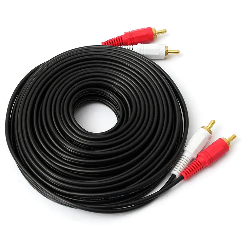 33FT/10M двойной 2-RCA к Мужской Аудио AV кабель для HDTV DVD видеомагнитофон стерео |