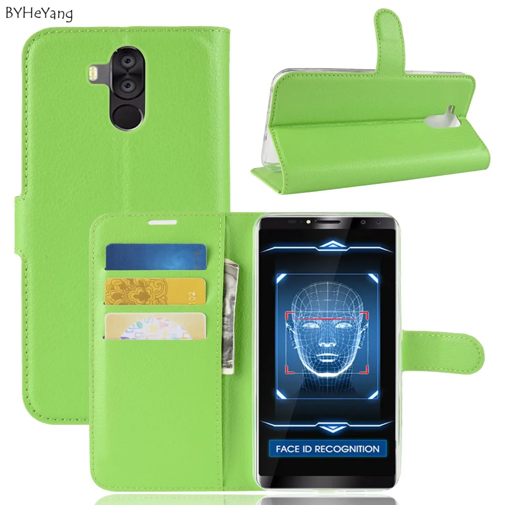 Чехол BYHeYang для coque Oukitel K6 кожаный чехол кошелек с откидной крышкой и силиконовой