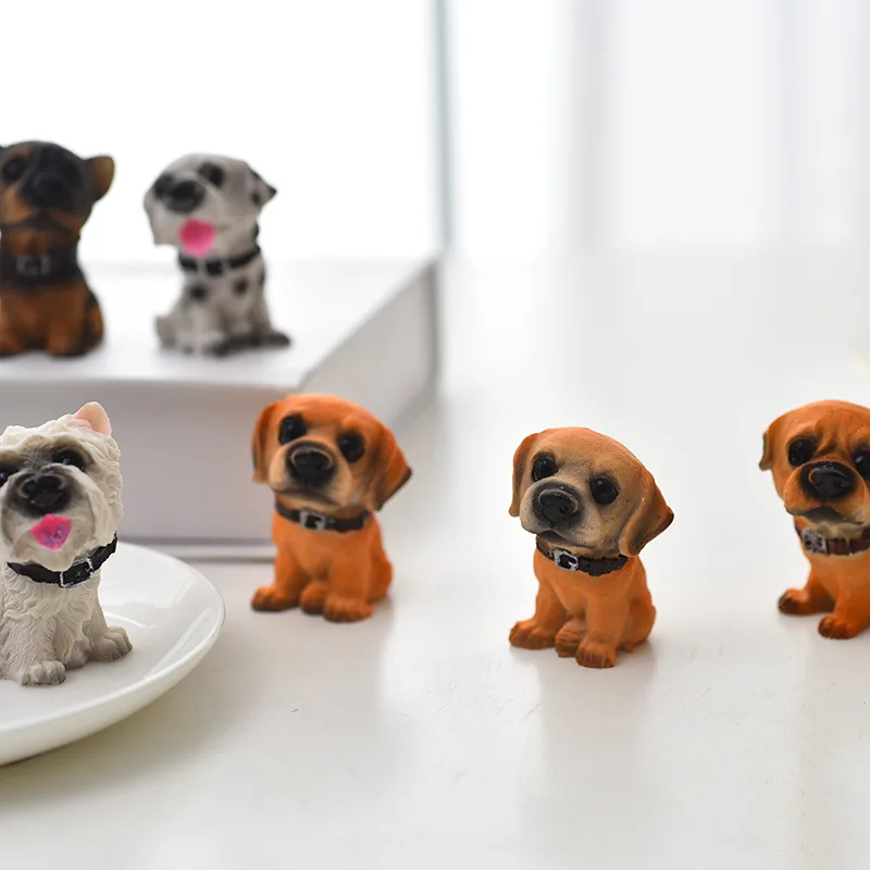 12 шт. смоляные собаки микро пейзаж аристократические фэн шуй украшения для дома