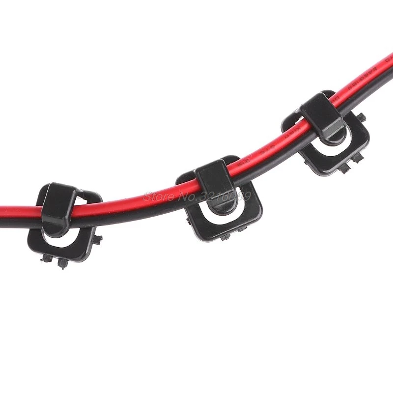 Car Wire Clip USB Cable 18Pcs Sticker Fixed Clamp Clips Fastener Charger Clasp Retaining In Auto Accessories Holder Car-styling |