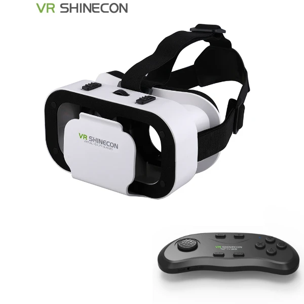 VR plus 086 remote VR Shinecon последняя версия 5,0 VR Виртуальная реальность 3D очки Смарт Bluetooth беспроводной пульт дистанционного управления геймпад для 4,7-6,0 дюймов - Цвет: VR plus 086 remote