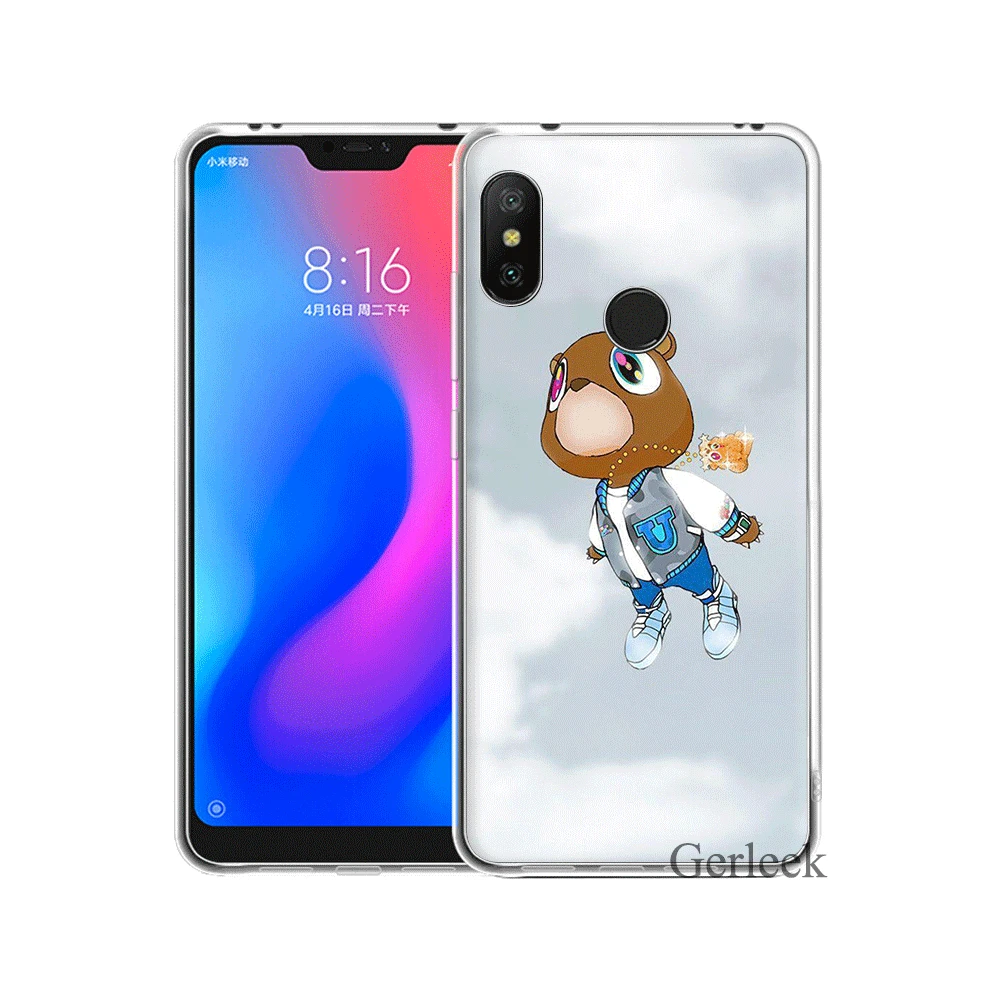 Чехол для телефона Kanye West Graduation Bear чехол Xiaomi Mi 6 8 Lite SE A1 A2 5X 6X Mix 2S F1|Чехлы-накладки| |