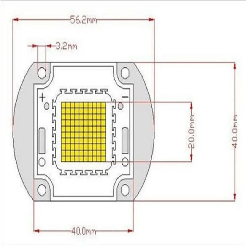 100 Вт светодиодный чип высокой мощности для выращивания растений гидропоники