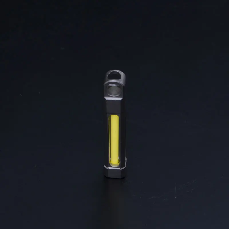 Yellow Самосветящийся 25 лет в сфере производства titanium сплав Тритий газовая лампа кольцо для ключей спасательные аварийный светильник для подарка тритиевая лампа - Цвет: Yellow