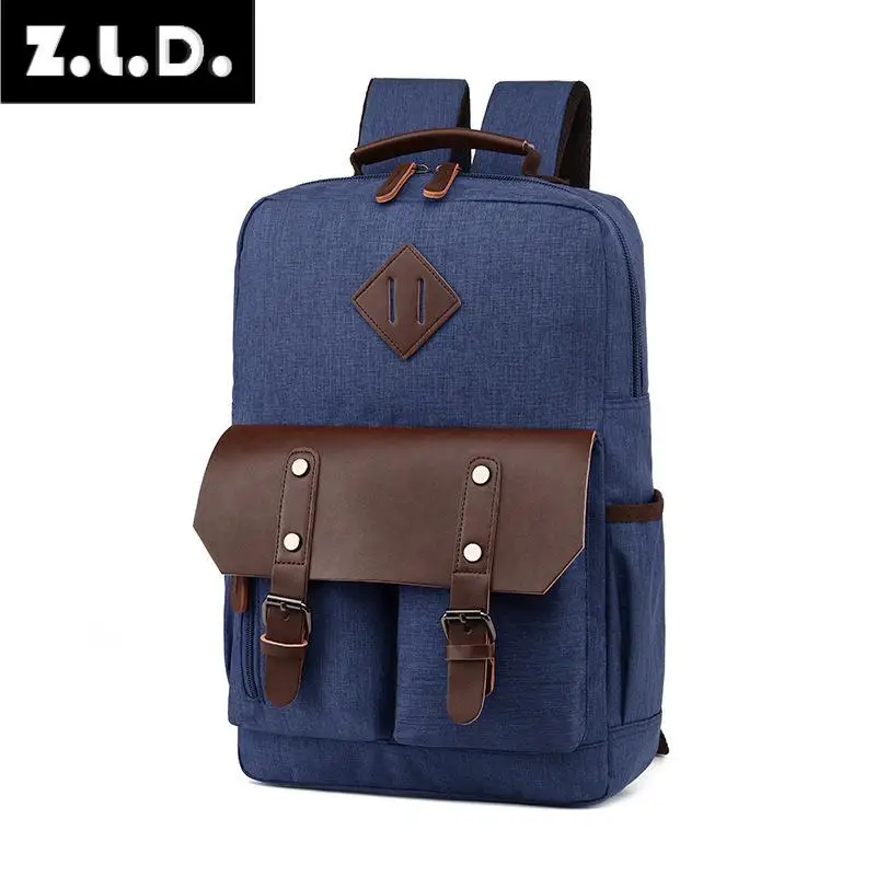 Z.L.D. Модный новый холщовый рюкзак унисекс многофункциональный дорожный ранец