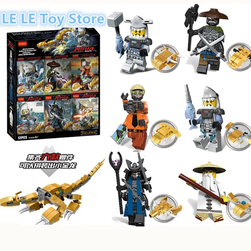6pcs/lot 10065-10070 Ninjagoes Movie Hammer Head Garmadon Wu Great White Building Block Figure Toys | Игрушки и хобби