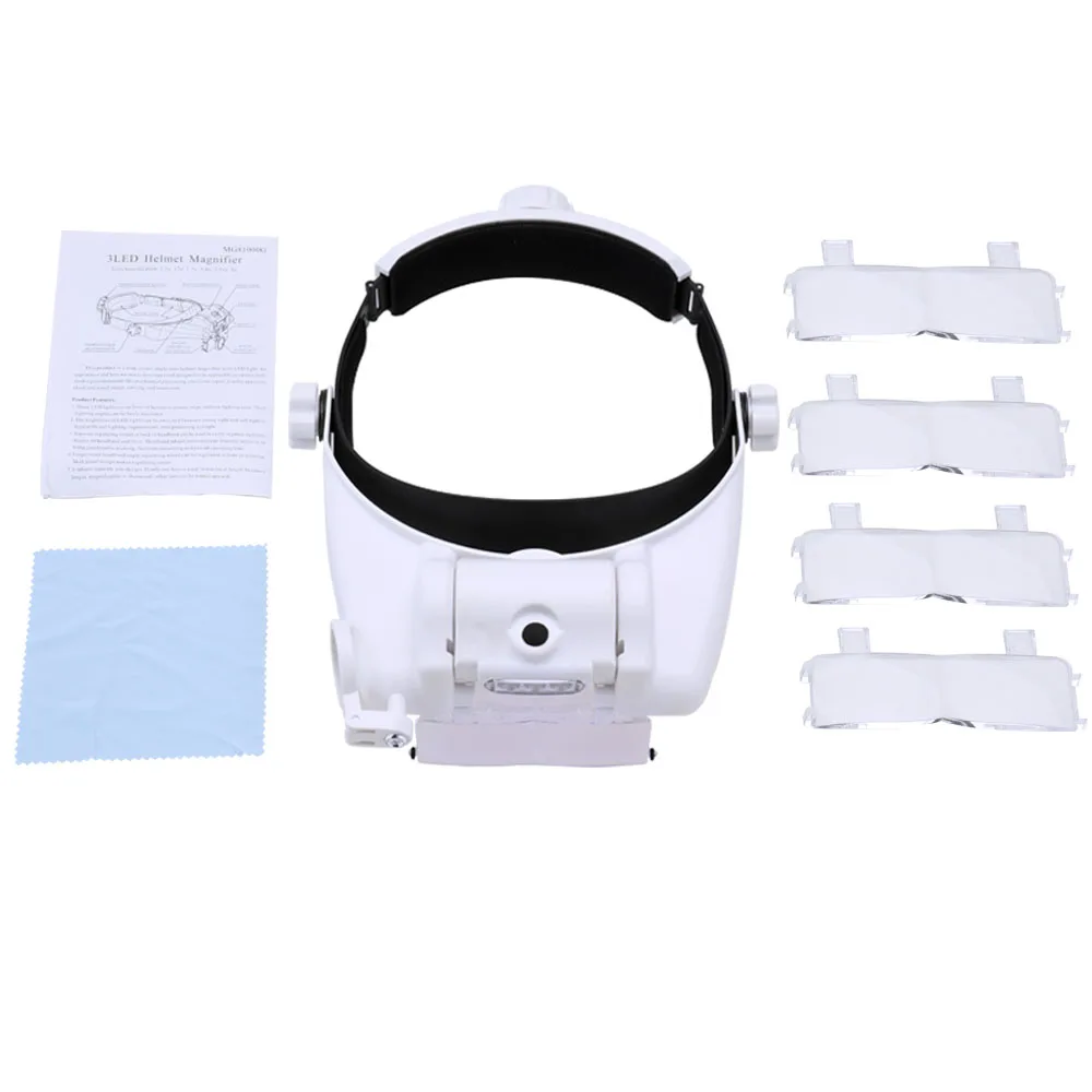 Увеличительное стекло с 3 светодиодный ными лампами увеличительное высокой