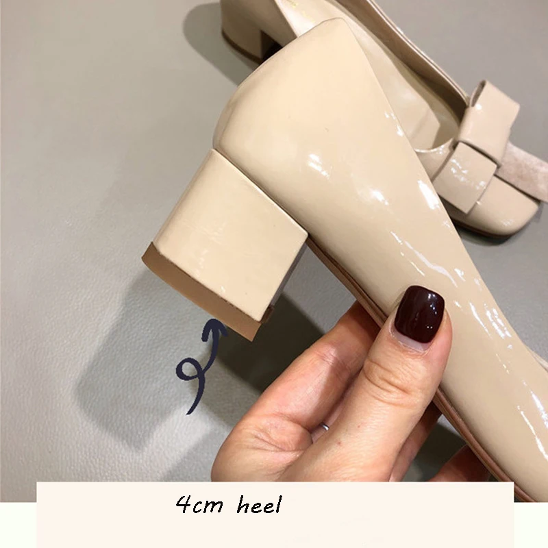 Женские туфли-лодочки из мягкой натуральной кожи на высоком каблуке 4 см