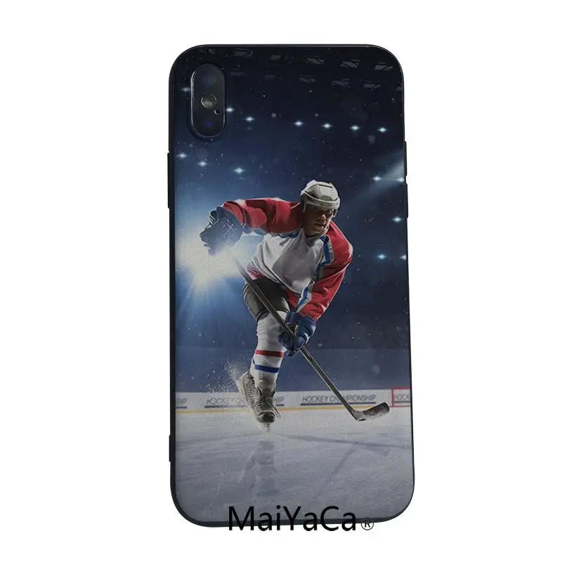 Спортивные хоккейные Чехлы MaiYaCa для мобильных телефонов чехлы iphone 5 5s SE 6s 6plus 7 8plus 8