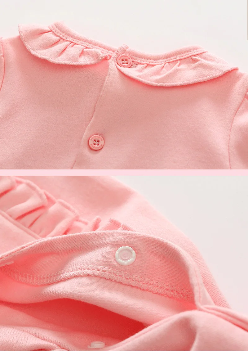 1 шт. детский хлопковый комбинезон с шапочкой и оборками|footies|baby girl footiesbaby footie |