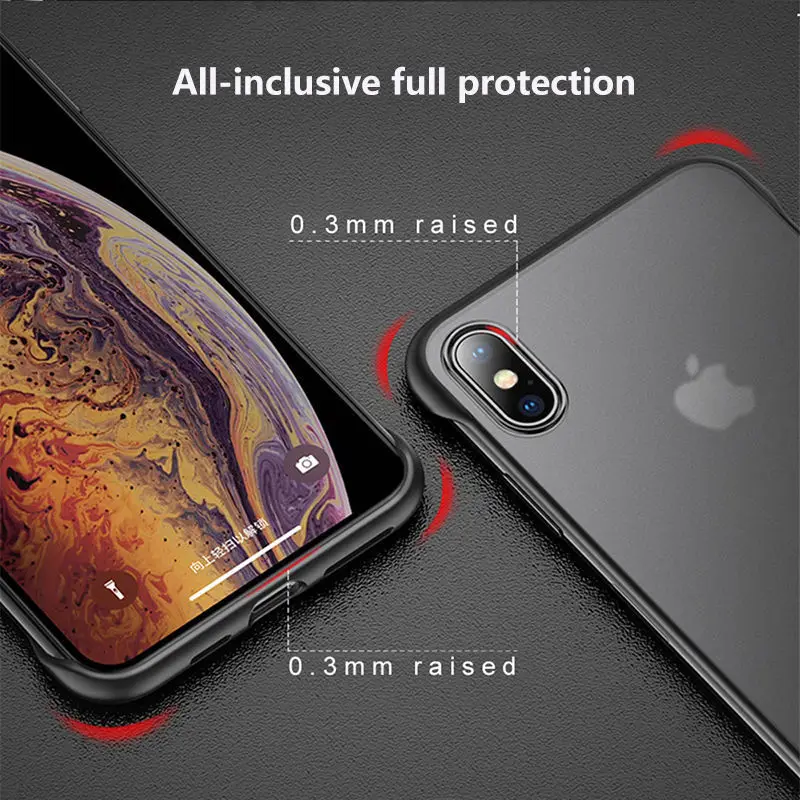 Прозрачный Бескаркасный с кольцом на палец чехол для телефона для iPhone 11 X XR XS Max 6 6s 7 8 Plus ультратонкий жесткий чехол из поликарбоната
