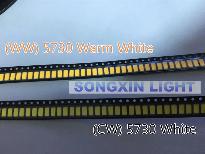 4000 шт./лот SMD LED диоды 5730 5630 набор зеленый красный теплый белый лед синий желтый