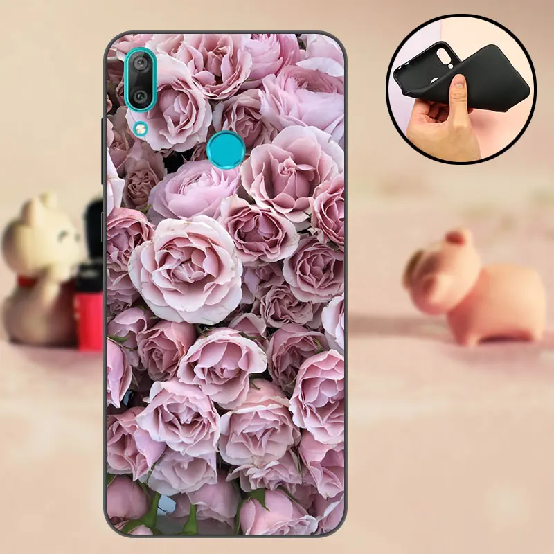 Для huawei Y7 чехол TPU задняя крышка для huawei Y7 Prime бампер силиконовый черный для huawei Y 7 Prime Y7Prime чехол сумка