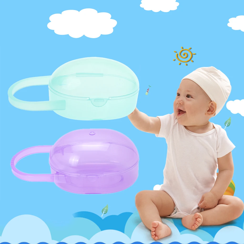 

Baby Nipple Container Box Portable Carry Cases Teether Storage Organizer Pacifier Soother Case Travel Outdoor Hygiene Holder