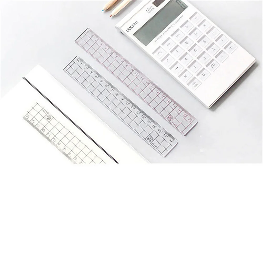 15 см/18 см/20 см длина прозрачный простая линейка акриловая канцелярская рисунок