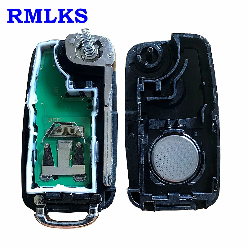 5K0 837 202 AD откидной автомобильный ключ с 3 кнопками для VOLKSWAGEN 5K0837202AD Beetle Caddy Eos Golf Polo