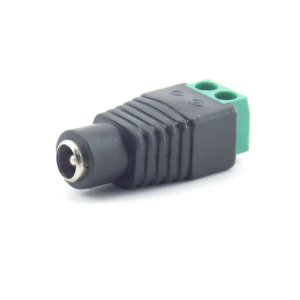 5pcs BNC DC male female power supply Connector 5.5X2.1MM Connectors Coax Cat5 adapter 12V Male CCTV Camera for Led Strip Light