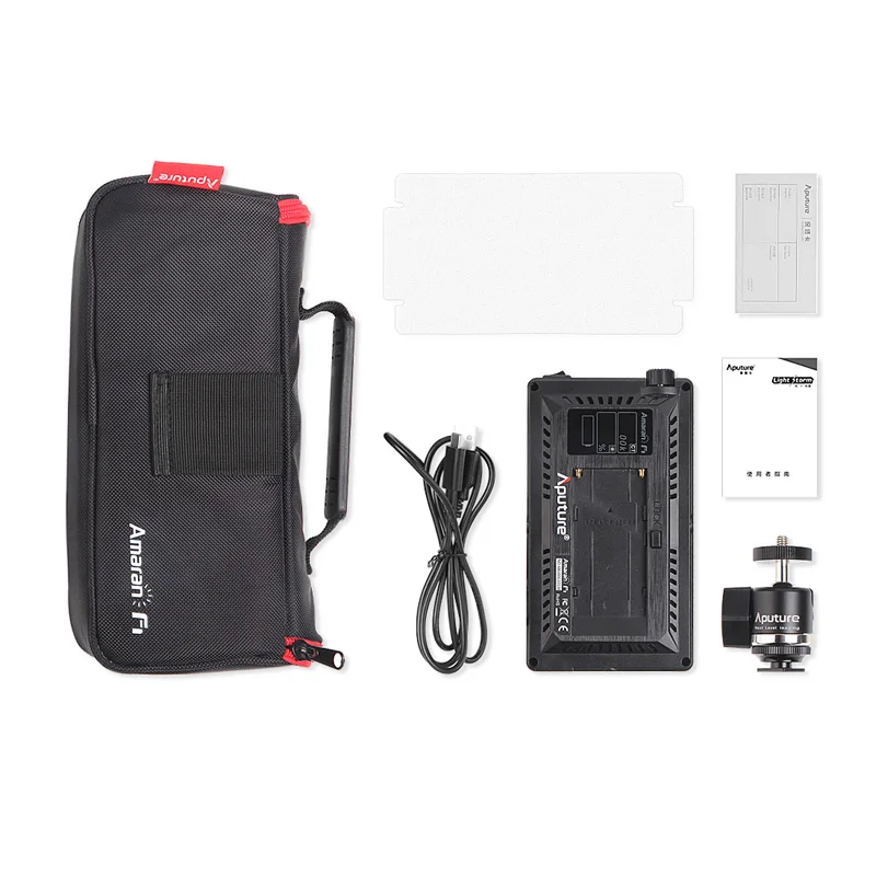 Новая вспышка Aputure Amaran AL-F7 On-Camera LED light цветовая температура 3200-9500K CRI/TLCI 95