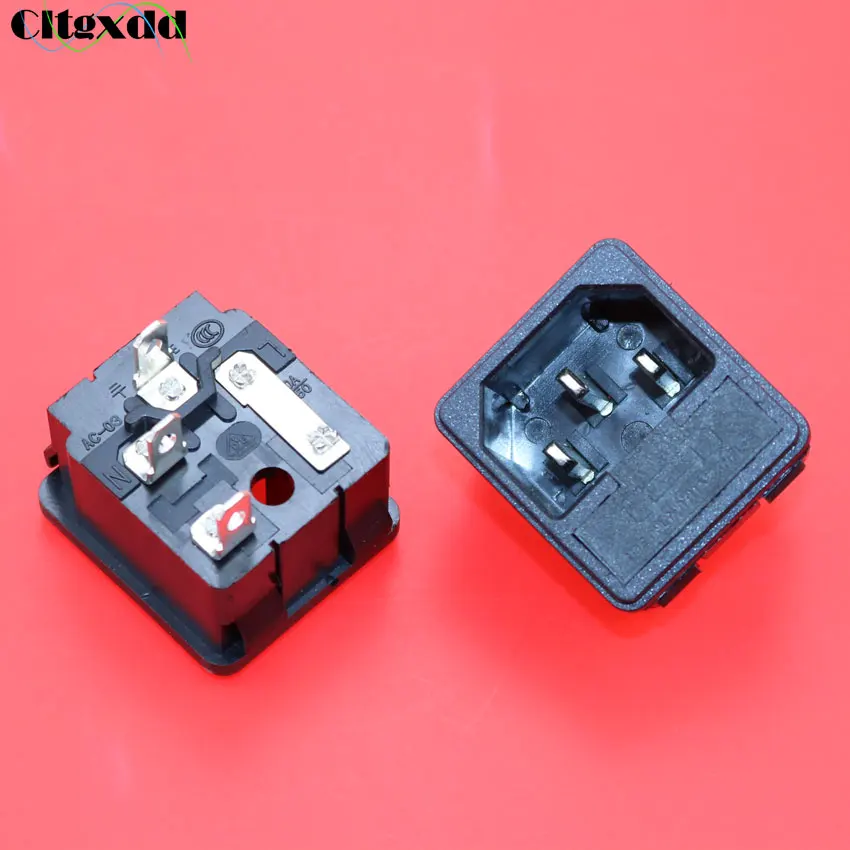 Cltgxdd 3 pin 10A 250 V AC Разъем питания с плавкая вставка, промышленная розетка черный 3 pin