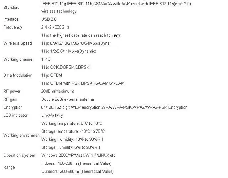 Высокая мощность wifi адаптер EDUP с высоким коэффициентом усиления двойной 6dbi антенны Ralink RT3070L беспроводной Usb адаптер сильный сигнал сетевая карта