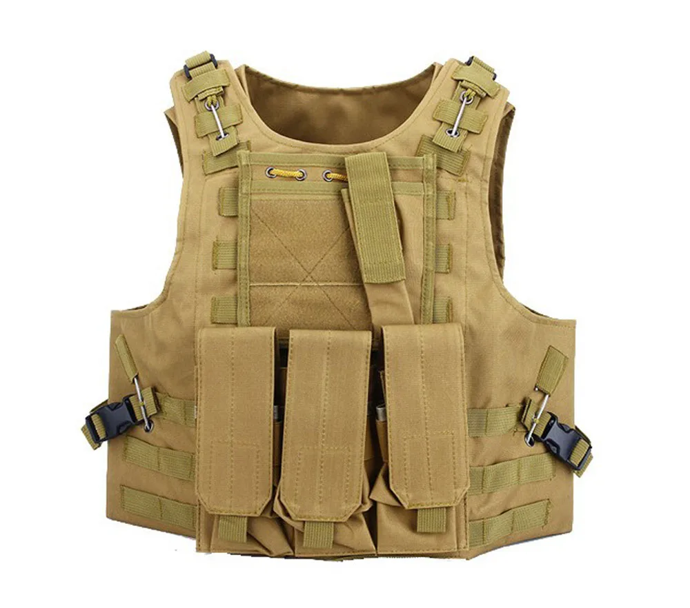 ROCOTACTICAL molle тактический жилет с тройной Подсумок и военные аксессуары Сумка Охота страйкбол тактические наплечники жилет