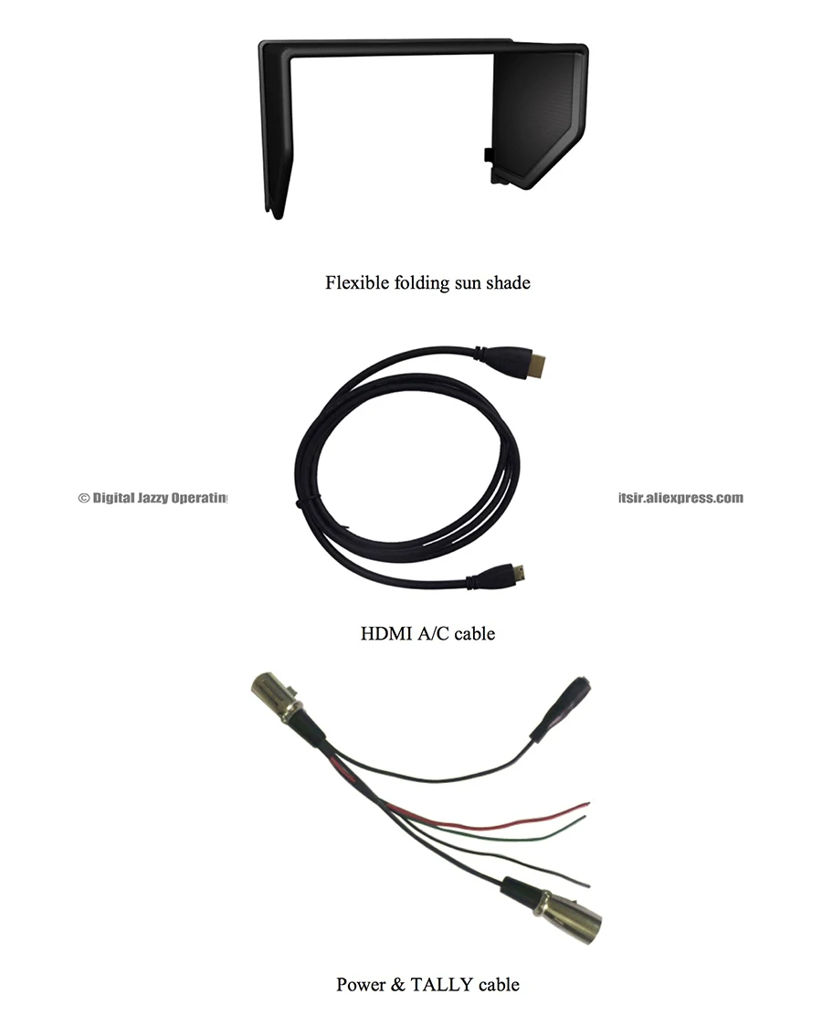 LILLIPUT 662/S " светодиодный ips HD накамерный полевой 3G-SDI монитор с HDMI YPbPr RGB AV IN OUT Cross конвертер 1280*800 металлический корпус