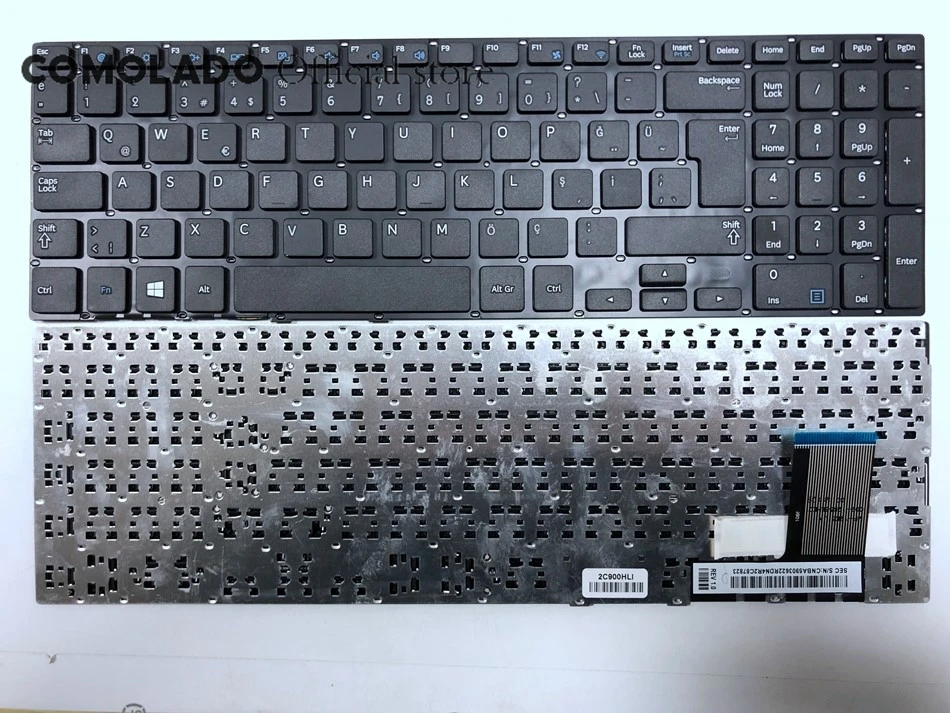 TR турецкая Клавиатура для ноутбука Samsung 370R5E 370R5V NP370R5V 510R5E 450R5E 450R5V черный