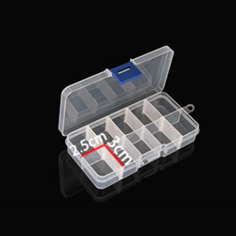 1pcs Box Storage Plastic Organizer Case Jewelry Adjustable Clear Craft Grid Compartment |