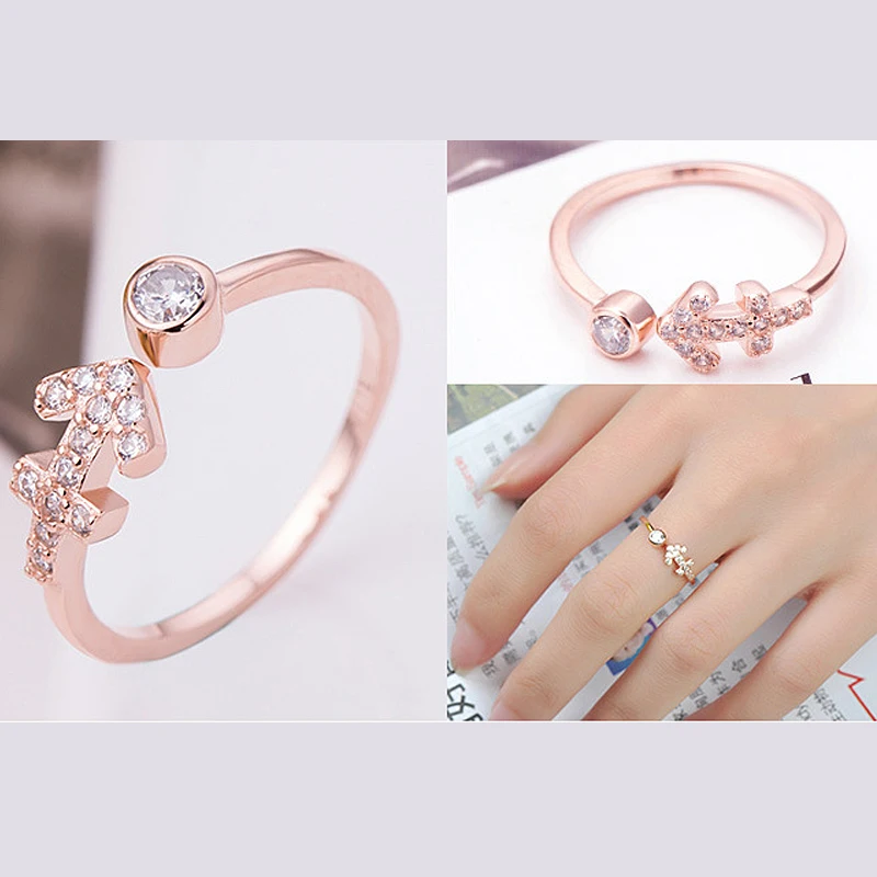 Кольцо из циркония высокого качества 1 шт. регулируемые кольца со звездой Стрелец