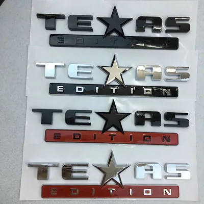1X 3D ABS новая эмблема TEXAS EDITION наклейка на багажник автомобиля серебристая значок