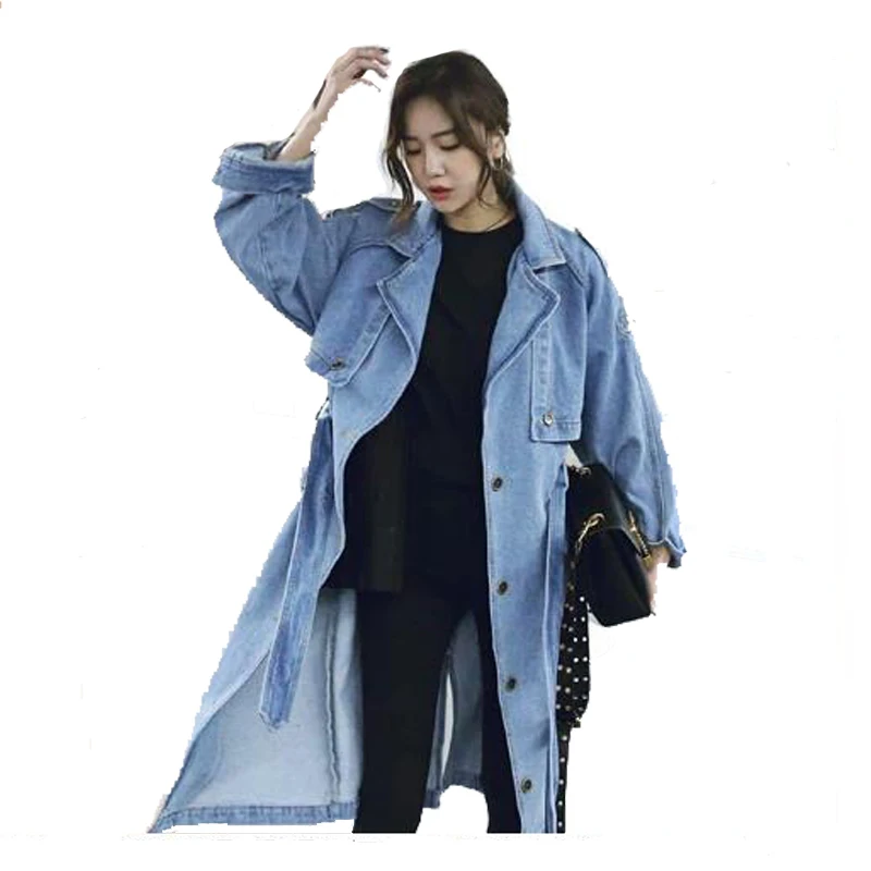 

2019Ladies Denim Jackets Women Spring Turn Down Collar Hole Long Sleeve Casual Denim Jacket Women Jeans Coat Outerwear HC132