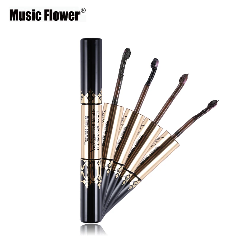 Подводка для глаз 2 в 1 с музыкальным цветком черная жидкая подводка карандаш +