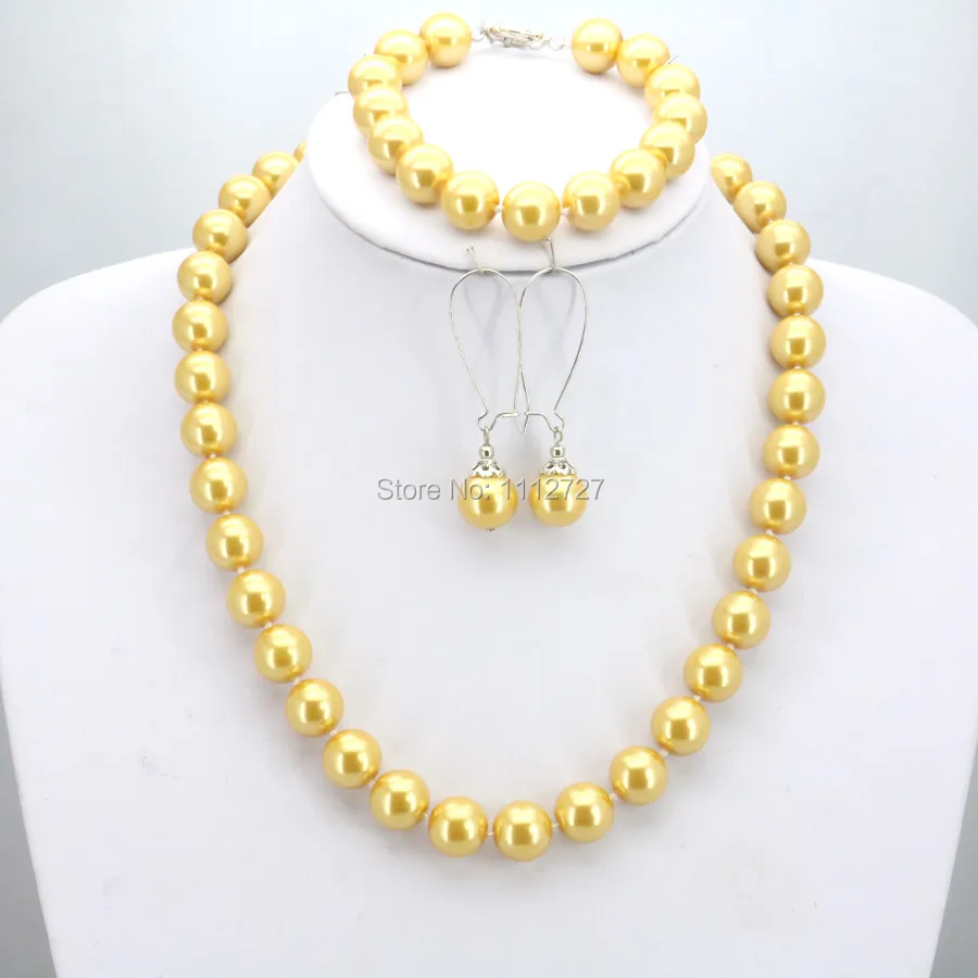 Блестящие рождественские подарки для женщин и девочек 10 мм желтые круглые