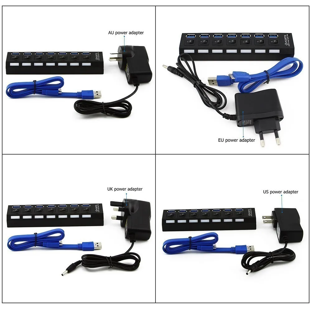 Usb 3 0 концентратор 7 портов в одном комбинированный микро Usb3.0 Hab разветвитель с