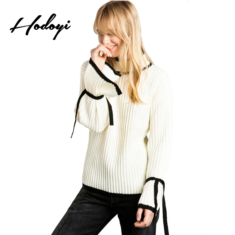 Hodoyi 2017 Fashion Sweater Women Casual Solid White O-neck Full Sleeve Pullovers Tops Cute Preppy Autumn Female Sweaters | Женская